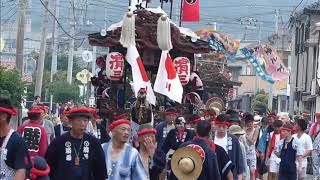 2019年/令和元年7月28日 船形諏訪神社例大祭本祭　船形6区の山車・屋台　川名の浜に集結　堂之下諏訪神社へ向かう