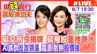 【與錢同行｜選股溱功夫】碳交所今揭牌營運！AI伺服器零組件接單旺 電源散熱股價強彈 台股收紅逼近萬七！ 20230807  @中天財經頻道CtiFinance