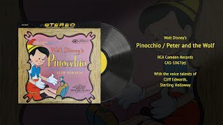 Walt Disney's Pinocchio / Peter and the Wolf (CAS 1067e) | Vintage Disney Vinyl Restored