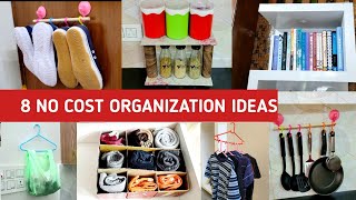 8 New No Cost Home & Kitchen Organization Ideas | 8 Simple & Useful Hacks for Everyday Life