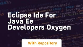 eclipse ide for java ee developers oxygen
