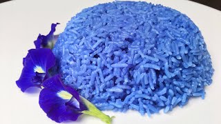 วิธีหุงข้าวดอกอัญชัน / How to make purple jasmine rice