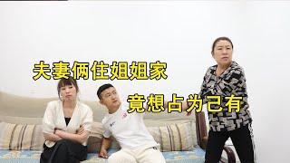 夫妻俩住姐姐家，竟想占为己有，没想下一秒就流落街头