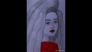 Drawing a beautiful girl step by step#pencildrawingtechniques #drawing for beginners