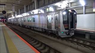 2020年4月　ハイブリット気動車　GV-E400系　新潟駅発車　JR East Hybrid diesel car  Siries GV-E400