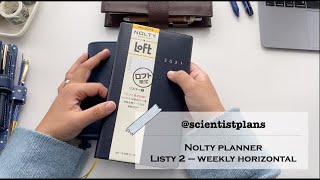 Using a Nolty Planner for work - 6592 Listy 2 Weekly Horizontal