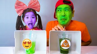 ミステリードリンクチャレンジ！DON’T CHOOSE THE WRONG MYSTERY DRINK CHALLENGE 빨대 음료수 챌린지 ＊Quuu