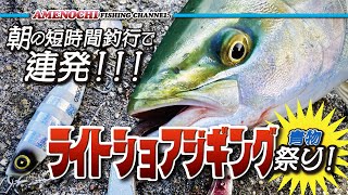 【ショアジギング 】青物 祭り 朝活で釣れた！短時間釣行で連発！！！ ライトショアジギング