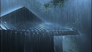🔴 Rain and Thunder Sounds 24/7 - Dark Screen | Thunderstorm for Sleeping - Pure Relaxing Vibes