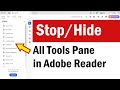 How To Hide the All tools pane in Acrobat Reader | How To Stop All Tools in Adobe Reader |