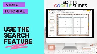 Google Slides Planner for Teachers | Using the Search Feature | Teacher Planner