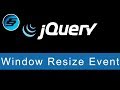 Document/Window Resize Event - jQuery Ultimate Programming Bible