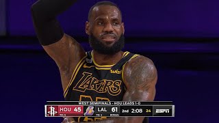 Los Angeles Lakers vs Houston Rockets - GAME 2 - 1st Half | NBA Playoffs