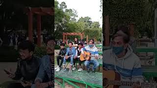 Public reaction on live singing #jaipur 💯🔥| 3singer Jamming🔥|#shorts #publicreaction#music#live#jam