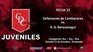 JUVENILES C - FECHA 22 - CAMBACERES vs. BERAZATEGUI