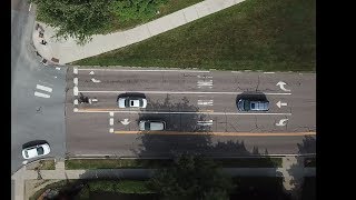 How to Bike Through a 3 Lane Intersection