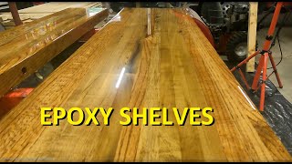 epoxy wood shelves