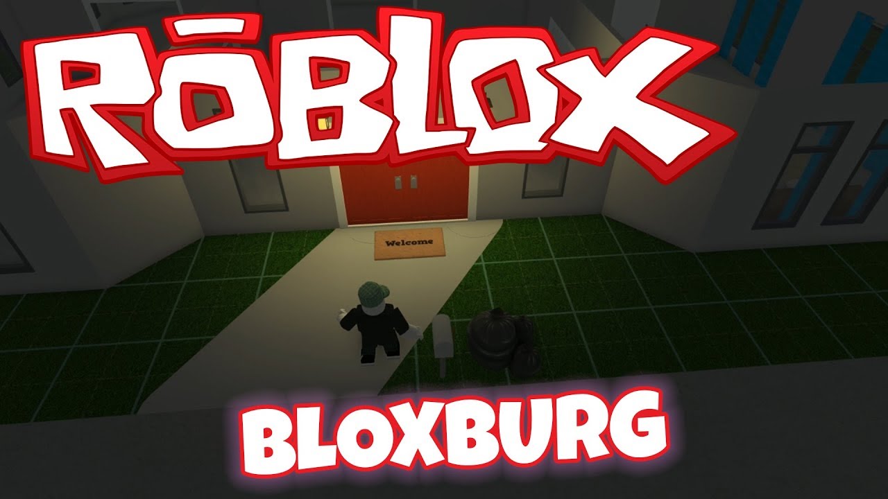 Bygger Hus I Bloxburg Roblox Youtube