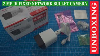 Hikvision 2 MP Fixed Bullet Network Camera DS-2CD1023G0E-I Unboxing