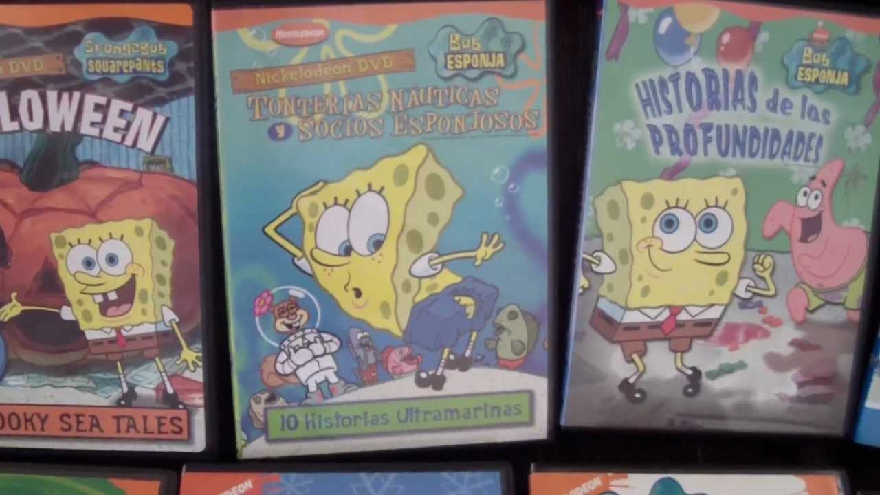 DVDS DE BOB ESPONJA - MI COLECCION (PARTE 1 ). - YouTube