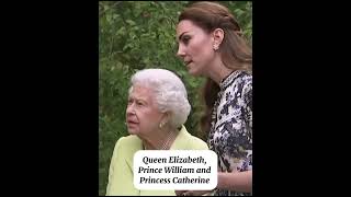 Queen Elizabeth, Prince William and Princess Catherine