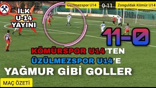 Üzülmezspor U14 Zonguldak Kömürspor U14 0-11 Maç Özeti ( 16 Nisan 2022 )