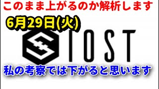 [仮想通貨]IOSTのチャート分析しています📉#short