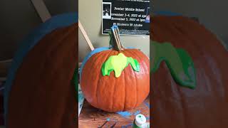 #monstersinc #pumpkin #pumpkinart #pumpkinpainting #art #trending #painting #mikewazowski