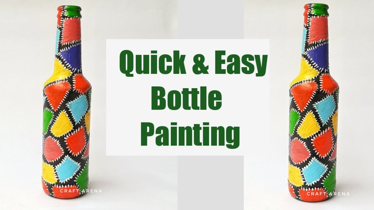 Easy Glass Bottle Painting Ideas 53 Off Www Pinnaxis
