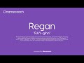 How to Pronounce Regan