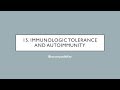 Biocompatibility - Ch. 15 - Immunologic Tolerance and Autoimmunity