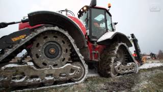 Cable ploughing in snowy conditions with HUDDIG 1260C Muddy Mary