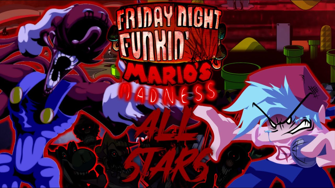 Friday Night Funkin' (MARIO'S MADNESS V2) | All-Stars Gameplay ...