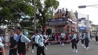 平成29年度静岡県吉田町住吉神社夏季祭典8月5日中日東組東村～宮前通過～