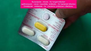 Gynecology AF zit fluconazole azithromycin ornidazole tablets Vaginal infection discharge treatment