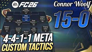 15-0 RANK 1 with 4411! BEST Custom Tactics in FC 26 (Meta Formation)