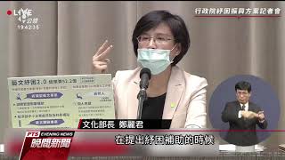 首波藝文紓困 文化部共7658件審查中20200415 公視晚間新聞