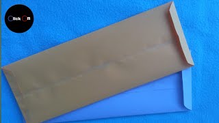 How To Make The Envelope Using A4 Size Paper || Click On