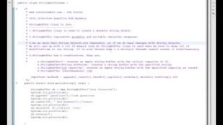 JAVA STRINGBUFFER ECLIPSE DEMO