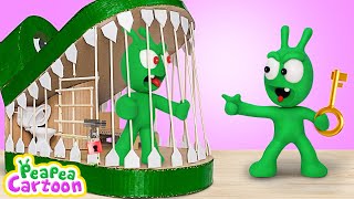 Double Trouble - Solves The FAKE Pea Pea and more stories for kids - Pea Pea Cartoon