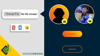 Custom File Upload Button Like Instagram Facebook Twitter | How to Upload and Display Images