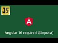 Angular 16 prerelease - Required @Input() feature
