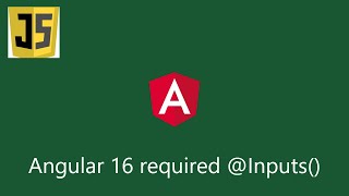 Angular 16 prerelease - Required @Input() feature