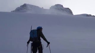 Views of route to the summit block of mount Hector