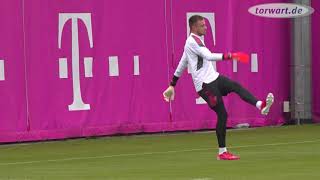 Manuel Neuer, Christian Früchtl im Abschlusstorwarttraining vor #BENFCB