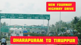 Dharapuram to Tiruppur | New Four Lane Highway | Full Road Trip in 6 mins | TL VLog | Driver's View