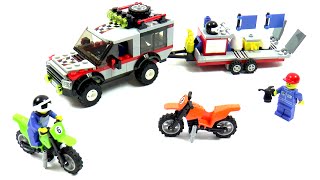 Lego City 4433 Dirt Bike Transporter Speed Build And Review