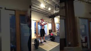 135 snatch plus HS plus ohs