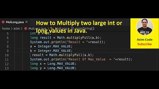 How to Multiply two large int or long values in Java