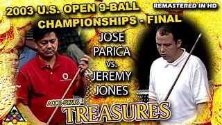 JEREMY JONES vs JOSE PARICA - 2003 US Open 9-Ball Championship Final